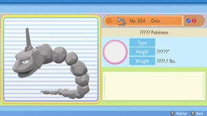 Onix Stats On Video Game Wallpaper