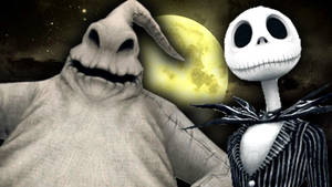 Oogie And Jack The Nightmare Before Christmas Wallpaper
