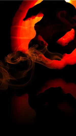 Oogie Boogie Dark Red Wallpaper