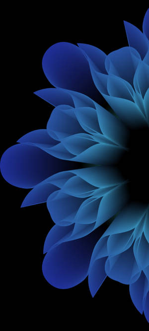 Opaque Blue Flower Original Iphone 7 Wallpaper