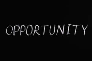 Opportunity Single Word Wallpaper