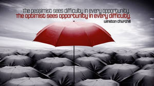 Optimistic Vs Pessimistic Perspective In Rainy Weather Wallpaper