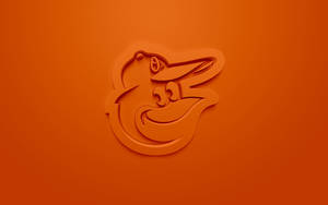 Orange Aesthetic Baltimore Orioles Emblem Wallpaper