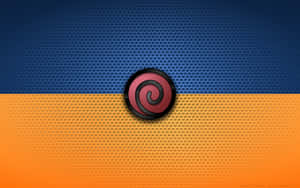 Orange And Blue Background Red Circle Wallpaper