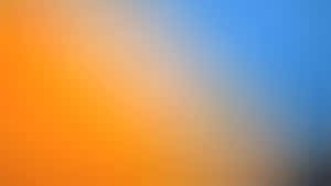 Orange And Blue Blurred Background Wallpaper