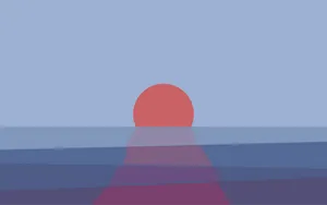 Orange And Blue Minimalist Hd Wallpaper Wallpaper
