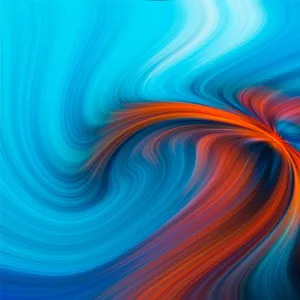 Orange And Teal Marble Swirl Wallpaper