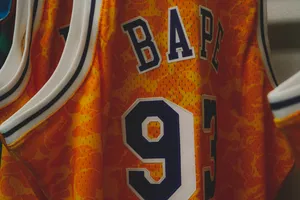 Orange Bape Jersey Wallpaper