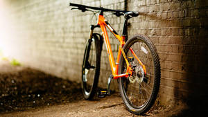 Orange Bicycle 4k Bike Wallpaper