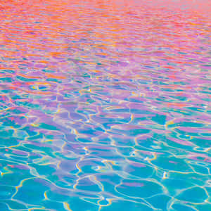 Orange Blue Pool Water Wallpaper