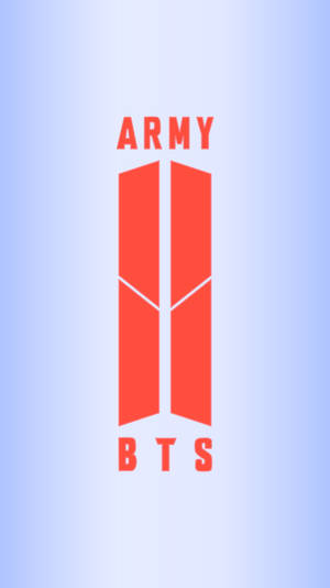 Orange Bts Army Emblem Wallpaper
