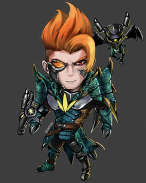 Orange Claude Mobile Legends Art Station Wallpaper