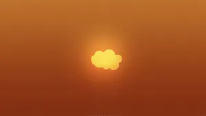Orange Cloud Background Wallpaper