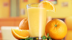 Orange Fruit Juice Wallpaper