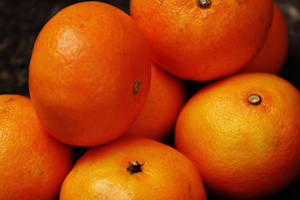 Orange Fruit With Fine Texture Wallpaper