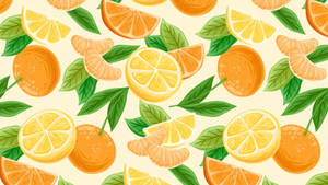 Orange Fruits Digital Art Wallpaper