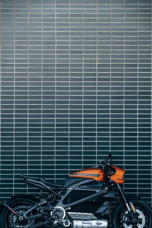 Orange Harley Davidson Wallpaper