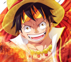 Orange Headband Luffy Anime Profile Wallpaper