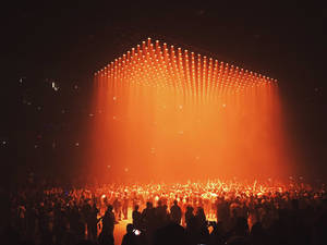 Orange Lights Kanye West Saint Pablo Wallpaper