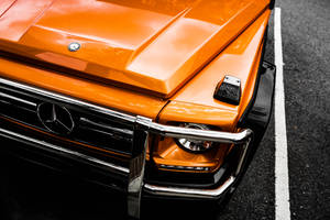 Orange Mercedes-benz G-class Wallpaper