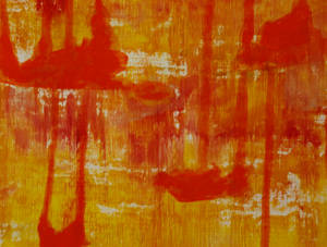 Orange Paint Abstract Art Wallpaper