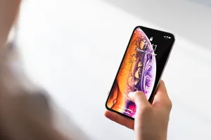 Orange Purple Moon Phone Lock Screen Wallpaper