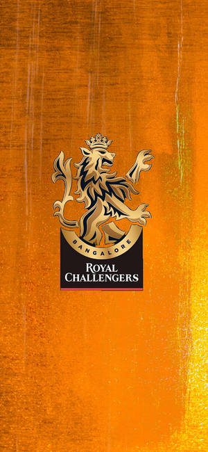 Orange Royal Challengers Bangalore Logo Wallpaper
