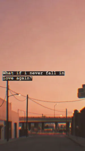 Orange Sky Glitch Vintage Grunge Aesthetic Wallpaper