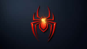 Orange Spider Man Ps4 Logo Dark Background Desktop Wallpaper