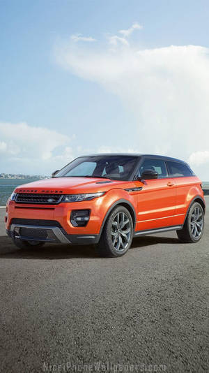Orange Stylish Land Rover Wallpaper