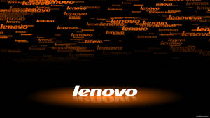 Orange Texts Lenovo Official Wallpaper