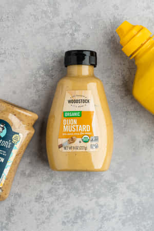 Organic Dijon Mustard Bottle Wallpaper