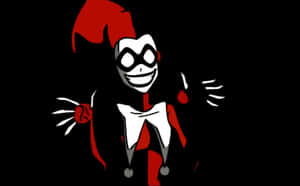 Original Harley Quinn Cartoon Jester Smile Wallpaper