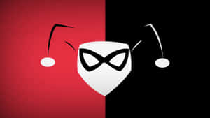 Original Harley Quinn Head Profile Vector Art Wallpaper
