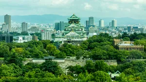 Osaka Castle Green City Wallpaper