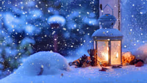 Outdoor Lantern High Resolution Christmas Desktop Wallpaper