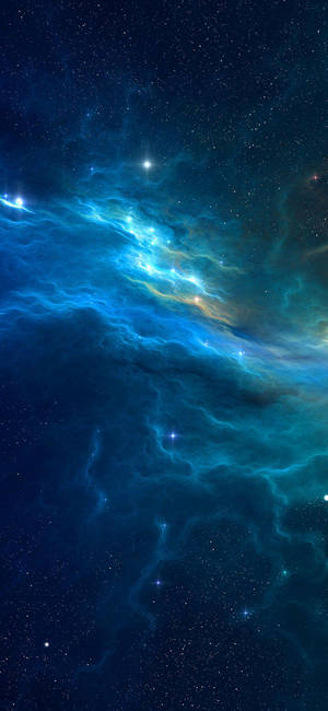 Outer Space Blue Iphone Wallpaper
