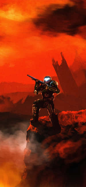 Outrun The Demons On The New Doom Iphone Wallpaper