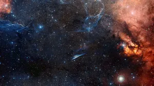 Outstanding Blue And Red Galaxy Wallpaper