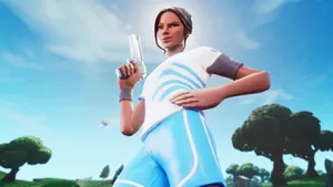Outwit And Outplay With The Poised Playmaker Outfit From Fortnite. Wallpaper