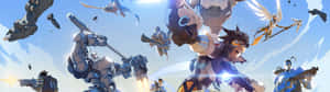 Outwit Your Enemies With Overwatch Dual Wallpaper