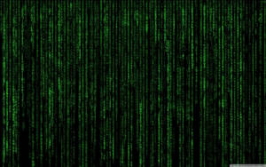 Overlapping Neon Green Matrix Wallpaper
