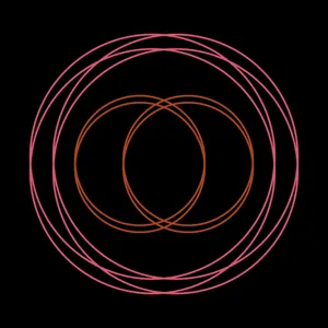 Overlapping Red Circles Wallpaper