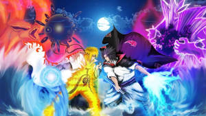 Overpowered Naruto And Sasuke Wallpaper