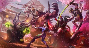 Overwatch Heroes Genji And D.va Wallpaper