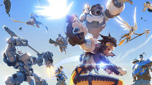 Overwatch Playable Characters In Action Wallpaper