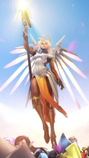 Overwatch Mercy Fictional Fantasy Art , Games, , , Background, and HD  wallpaper | Pxfuel