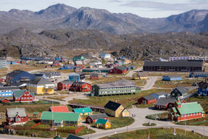 Paamiut Townhouses Greenland Wallpaper