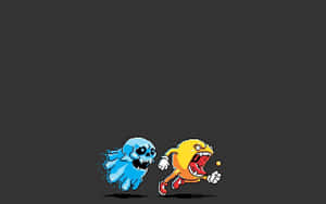 Pac Man With Arms And Legs Wallpaper