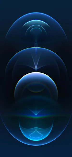 Pacific Blue Abstract Art Wallpaper